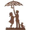 Clayre & Eef 6Y5781 Dekoracja dla dzieci metalowa figurka w stylu country 21x5x31 cm