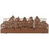 Clayre & Eef 6Y5783 Pojemnik na tealighty Houses Brown 30x9x11 cm Styl wiejski