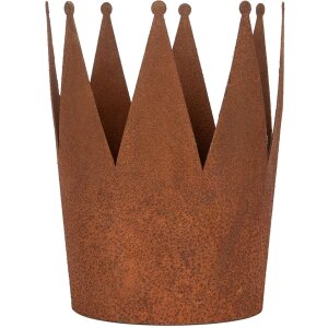 Clayre & Eef 6Y5789 Zestaw 3 metalowych koron dekoracyjnych w rustykalnym stylu country
