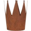 Clayre & Eef 6Y5789 Zestaw 3 metalowych koron dekoracyjnych w rustykalnym stylu country