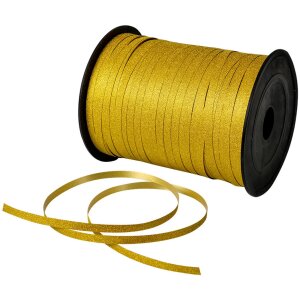 Clayre & Eef Taśma Dekoracyjna Złota 0,5 cm x 228 m