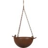 Clayre & Eef 6Y5793 Wisząca miska do karmienia ptaków antyczny brąz 30x21x14/50 cm