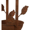 Clayre & Eef 6Y5795 Wisząca Wanna dla Ptaków Brązowy Metal 15x14x42 cm Styl Antyczny