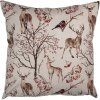 Clayre & Eef KT021.402 Poszewka na poduszkę 45x45 cm Beżowy Zimowy Styl Country