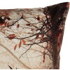 Clayre & Eef KT021.414 Poszewka na poduszkę 45x45 cm Brązowy Pomarańczowy Motyw jelenia
