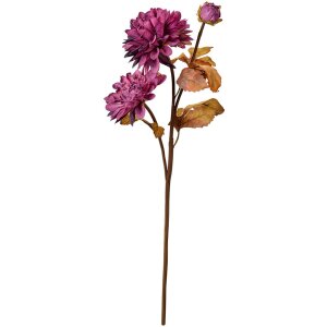 Clayre & Eef 6PL0387PA Sztuczny kwiat fioletowo-brązowy 66 cm Kwiat dekoracyjny