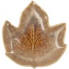 Clayre & Eef 6CE2150 Miska Leaf Brown Ceramiczna 14x13x2 cm Botaniczna