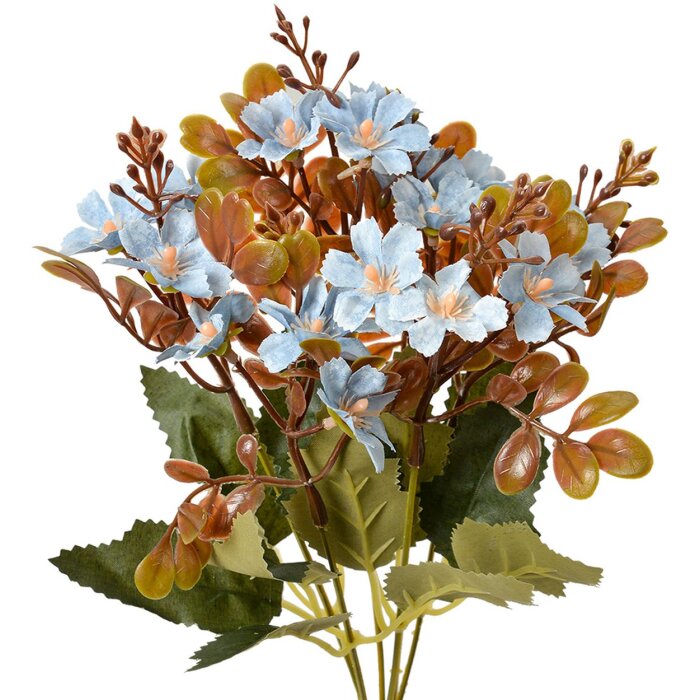 Clayre & Eef 6PL0380BL Sztuczny kwiat niebieski 33 cm