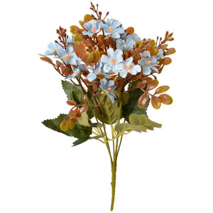 Clayre & Eef 6PL0380BL Sztuczny kwiat niebieski 33 cm