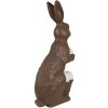 Clayre & Eef 5MG0055 Dekoracja Królik Brązowy Biały 47x25x82 cm Styl wiejski