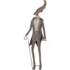 Clayre & Eef Figurka Dekoracyjna Renifer Wiejski Brązowo-Szara 84 cm