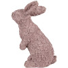 Clayre & Eef 6PR5149 Dekoracja Królik różowy 19x11x26 cm polyresin