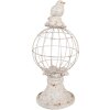 Clayre & Eef 6PR5151 Dekoracja Ptak Ø 20x44 cm Szary Polyresin w stylu antycznym