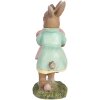 Clayre & Eef 6PR5437 Dekoracja Królik 8x3x8 cm Beżowy Różowy Miętowy Zielony