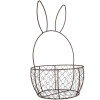 Clayre & Eef 6Y5794 Zestaw 2 koszy metalowych brązowych Ø 33x55 cm Ø 27x45 cm