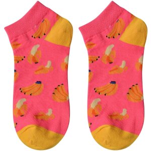 Juleeze JZSSK0001 Socken Rosa Gelb 36-41