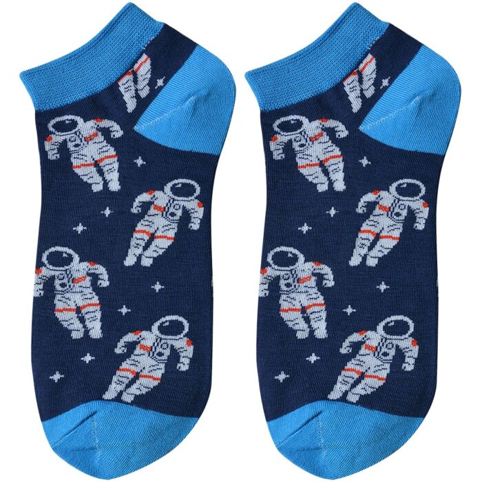 Juleeze skarpetki do trampek z motywem astronautów granatowy rozmiar 36-41