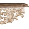 Clayre & Eef 5H0713 Zestaw 2 półek ściennych w stylu antycznym biały 70x18x22cm 60x14x19cm