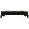 Clayre & Eef 5Y1284 Taca z czarnego żelaza 55x20x14 cm Dekoracja w stylu antycznym