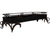 Clayre & Eef 5Y1284 Taca z czarnego żelaza 55x20x14 cm Dekoracja w stylu antycznym