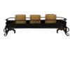 Clayre & Eef 5Y1284 Taca z czarnego żelaza 55x20x14 cm Dekoracja w stylu antycznym