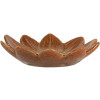 Clayre & Eef Miska Kwiat Pomarańczowy Żółty Ø14x3 cm Ceramika szkliwiona