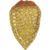 Clayre & Eef Miska ceramiczna Winogrona żółta 15x10x2 cm błyszcząca dekoracyjna miska do serwowania