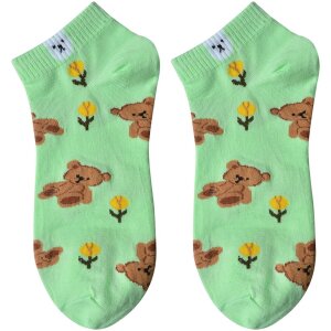 Juleeze JZSSK0033 skarpetki bear spring green rozmiar 36-41