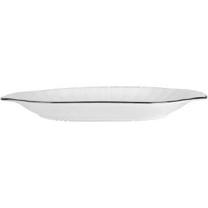 Clayre & Eef 6CE2166 Miska ceramiczna Biały Czarny 29x16x3 cm Nowoczesny styl