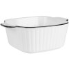 Clayre & Eef 6CEBO0213 Miska ceramiczna biała czarna 15x12x5 cm 400 ml Modern