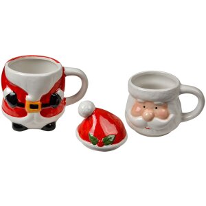 Clayre & Eef Kubek Świąteczny Święty Mikołaj 300/375ml
