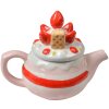 Clayre & Eef Dzbanek do herbaty "Strawberry Cake" Różowy 325ml