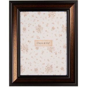 Clayre & Eef Ramka na zdjęcia Brązowo-Czarna 20x25 cm Barokowa