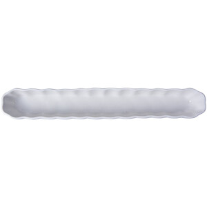 Clayre & Eef 6CE2047 Miska 26x4x3 cm Biała Ceramika o nowoczesnym designie