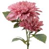 Clayre & Eef 6PL0339P Gałązka dekoracyjna z kwiatami różowa 62 cm