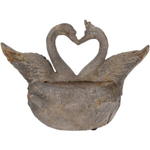 Clayre & Eef 5MG0058 Doniczka dekoracyjna szaro-brązowa 49x27x37 cm