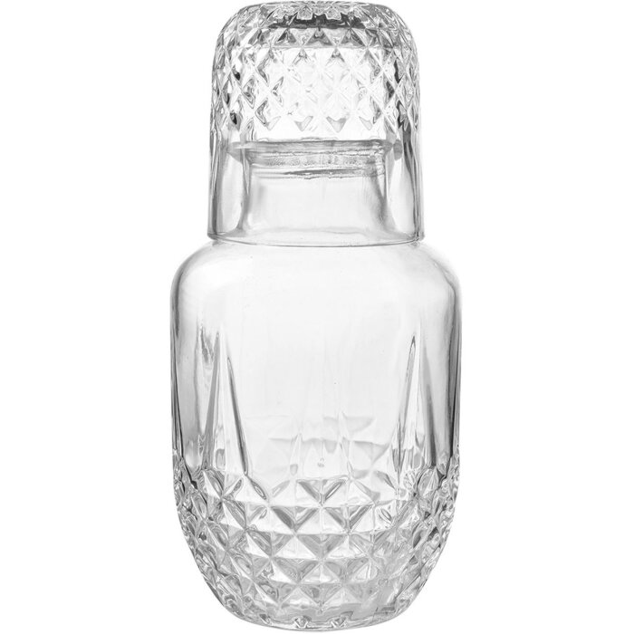 Clayre & Eef 6GL4720 Karafka ze szkła Classic 550 ml 150 ml Przezroczysta