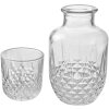 Clayre & Eef 6GL4720 Karafka ze szkła Classic 550 ml 150 ml Przezroczysta