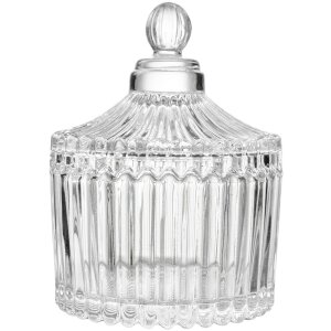 Clayre & Eef Słoik z Pokrywką Szkło Ø7x9 cm