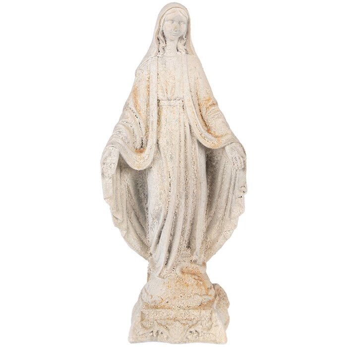 Clayre & Eef Figura Marii Beżowo-Brązowa 17x12x41 cm