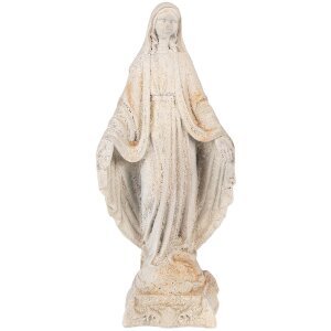 Clayre & Eef Figura Marii Beżowo-Brązowa 17x12x41 cm