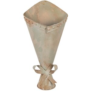 Clayre & Eef Doniczka Żelazna Vintage Zielony 50 cm