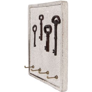 Clayre & Eef Klucznik Beżowo-Brązowy 22x5x25 cm