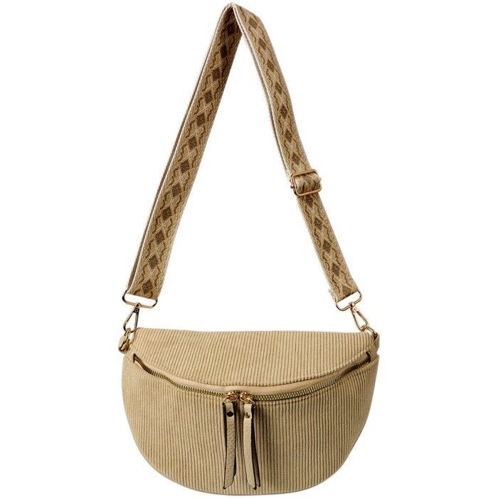 Juleeze JZBG0305BE Torba Beige 25x16x7 cm Regulowany pasek na ramię