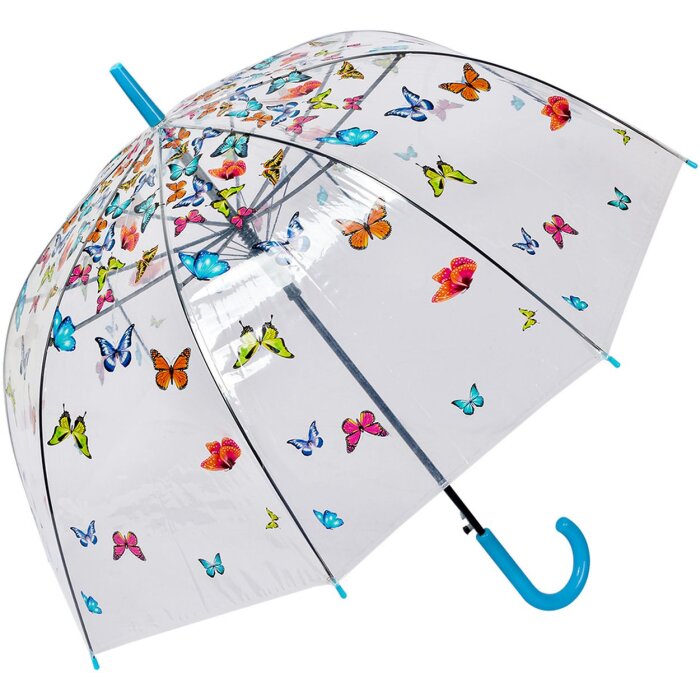 Parasol Juleeze JZUM0093 Przezroczysty motyw motyla Ø 90x82 cm Niebieski