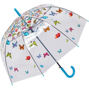 Parasol Juleeze JZUM0093 Przezroczysty motyw motyla Ø 90x82 cm Niebieski