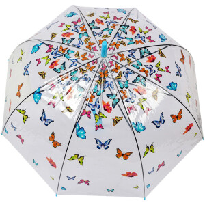 Parasol Juleeze JZUM0093 Przezroczysty motyw motyla Ø 90x82 cm Niebieski