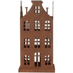 Clayre & Eef 6Y5791 Zestaw 2 metalowych, brązowych dekoracji do domu w stylu wiejskim.