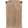 Clayre & Eef 50812 Szafka ścienna 32x15x54 cm Vintage regał brązowy z szklaną frontem