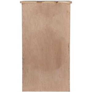 Clayre & Eef 5H0732 Szafka ścienna Półka ścienna w stylu country biały brąz 33x25x61 cm